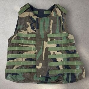 Interceptor Base Vest Large Without Soft Panels BDU Woodland Camo Point Blank